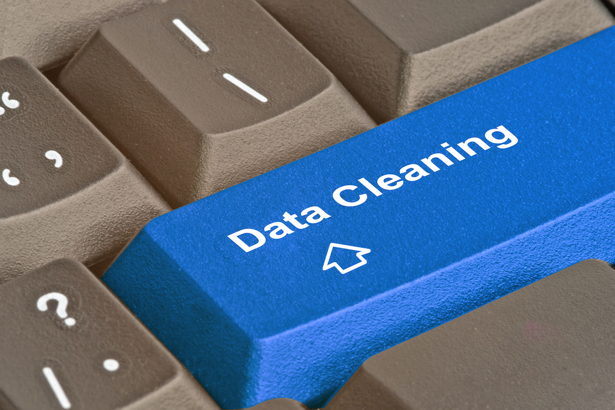 Tastiera con tasto per data cleaning.
Sezione Data Cleaning vs Data Cleasing