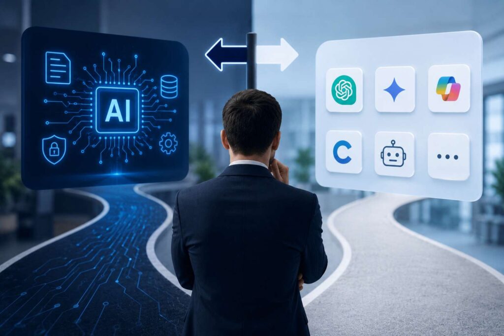 Meglio l’intelligenza artificiale personalizzata o gli strumenti già pronti? Ecco cosa devi valutare